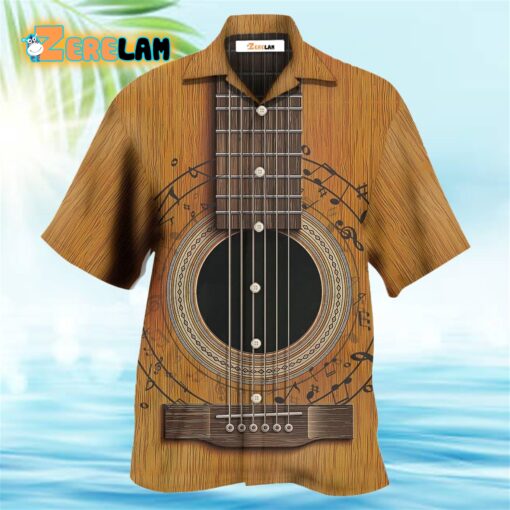 Guitar Old Retro Music Lover Hawaiian Shirt