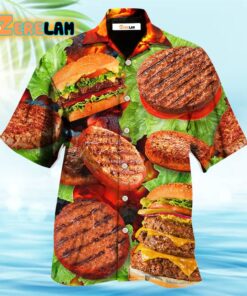 Hamburger Patties BBQ Style Hawaiian Shirt