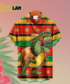 Happy Cinco De Mayo Dinosaur’s Wearing Hat Hawaiian Shirt