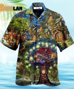 Hippie My Mysterious Dream Treehouse Hawaiian Shirt
