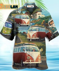 Hippie Van Life Style Love Beach Hawaiian Shirt