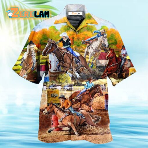 Horse Barrel Racing Ride It Like You Stole It Hawaiian Shirt