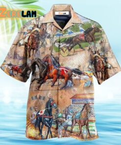 Horse Harness Racing On With Passion Hawaiian Shirt