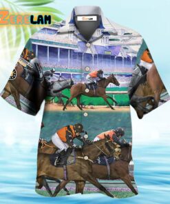 Horse Racing So Cool Hawaiian Shirt