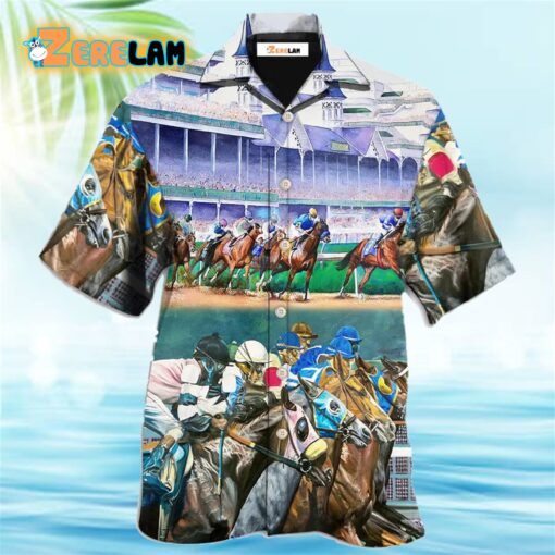 Horse Racing We Love Amazing Style Hawaiian Shirt