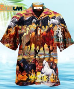 Horse Run Run Hawaiian Shirt