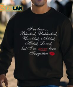 Ive Been Blocked Unblocked Unadded Added Hated Loved But Ive Never Been Forgotten Shirt 8 1