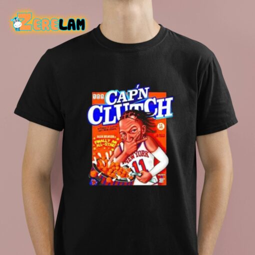 Jalen Brunson Cap’N Clutch Naturally Clutch Oat Brun Cereal Shirt