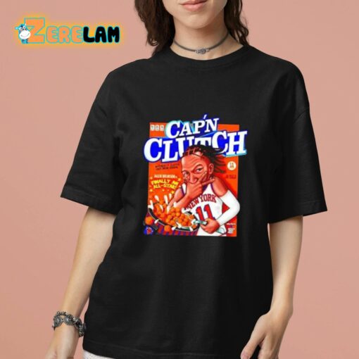 Jalen Brunson Cap’N Clutch Naturally Clutch Oat Brun Cereal Shirt