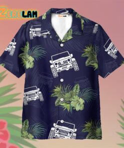 Jeep Lover Tropical Leaf Hawaiian Shirt