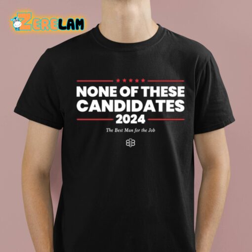 Kyle Mann None Of These Candidates 2024 Shirt