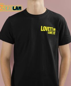 Lovett Or Leave It The Errors Tour Shirt