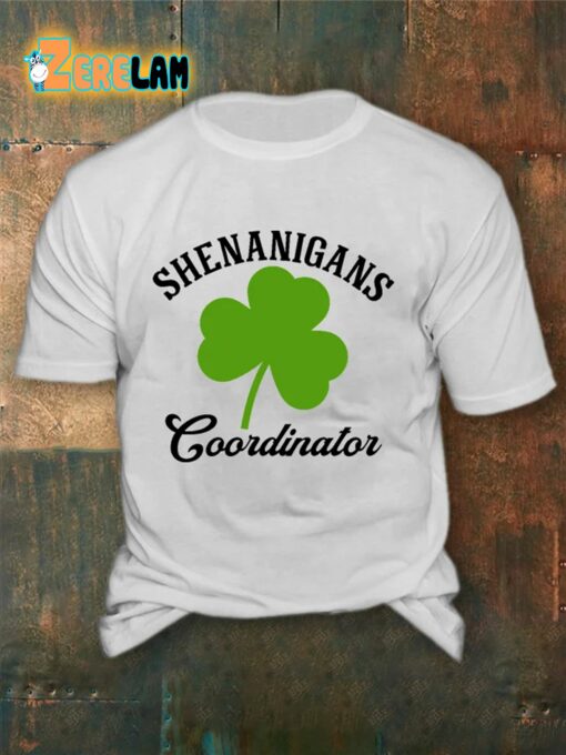 Men’S Shenanigans Coordinator Clover Shirt