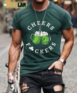 Men’s St. Patrick’s Day Cheers Fuckers Shirt