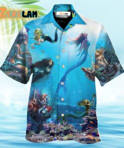 Mermaid Ocean Life Style Hawaiian Shirt