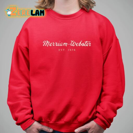 Merriam-Webster Est 1828 Vintage Logo Sweatshirt