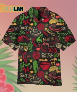 Mexican Food Seamless Happy Cinco De Mayo Hawaiian Shirt