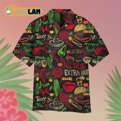 Mexican Food Seamless Happy Cinco De Mayo Hawaiian Shirt