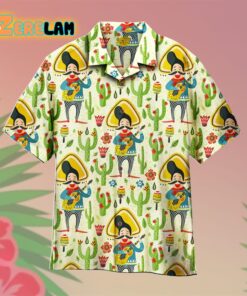 Mexican Happy Man In Cinco De Mayo Latin Party Hawaiian Shirt