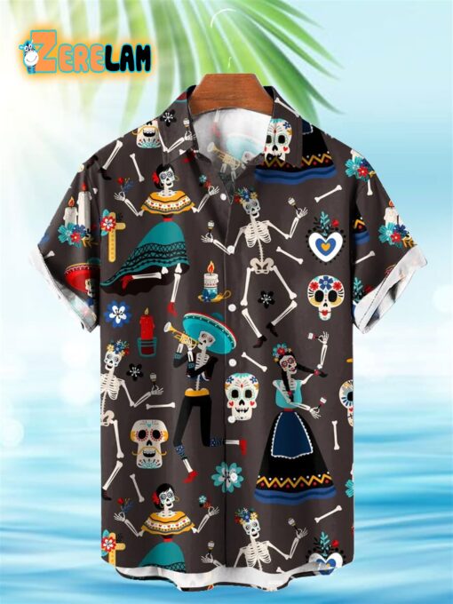 Mexican The Day Of The Dead Hawaiian Shirt