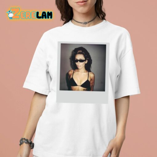 Miley Cyrus Polaroid Photo Shirt