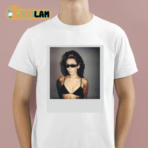 Miley Cyrus Polaroid Photo Shirt