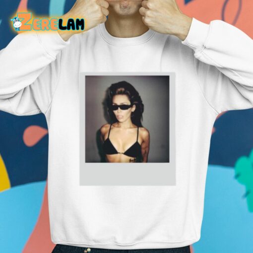 Miley Cyrus Polaroid Photo Shirt