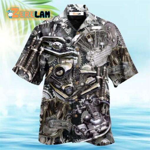 Motorcycle Don’t Go Gray We Turn Chrome Hawaiian Shirt