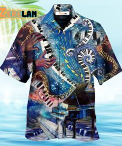 Music Happiness Is Playing My Piano Hawaiian Shirt