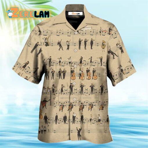 Music Note Retro Music Lover Hawaiian Shirt