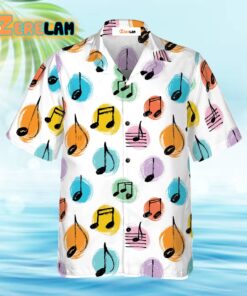 Music Note Seamless Pattern Hawaiian Shirt