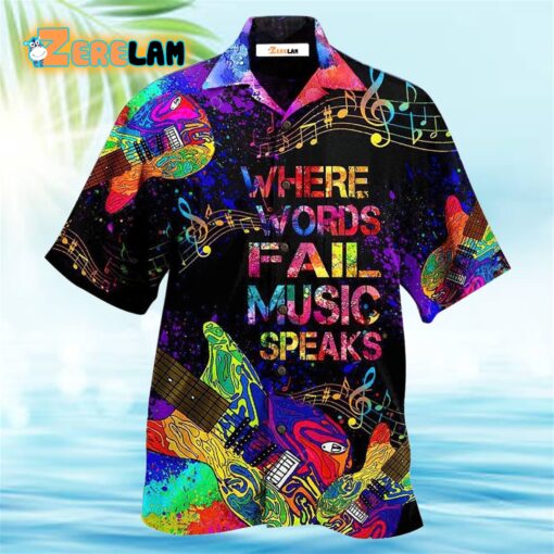 Music Speaks Style Hawaiian Shirt