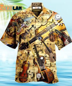 Music Violin Speaks Hawaiian Shirt