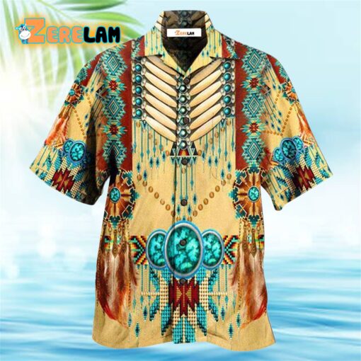 Native American Proud Pattern Hawaiian Shirt