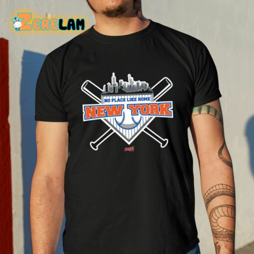 No Place Like Home New York Baseball Shirt