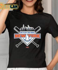 No Place Like Home New York Baseball Shirt 7 1