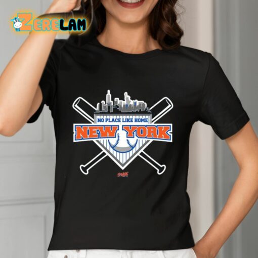 No Place Like Home New York Baseball Shirt