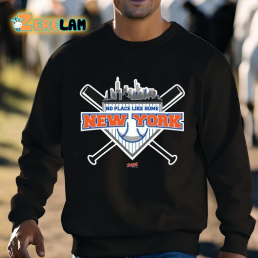 No Place Like Home New York Baseball Shirt