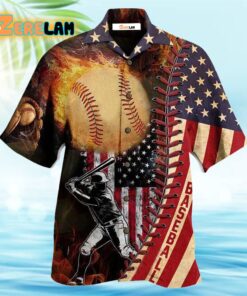 Nothing More America Than Baseball Hawaiian Shirt