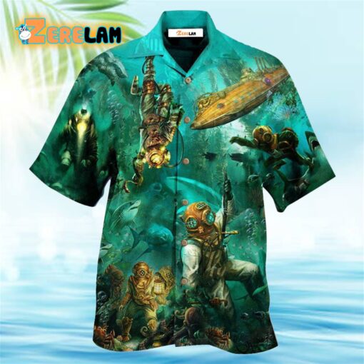 Ocean Into The Sea I Go And Dive Hawaiian Shirt