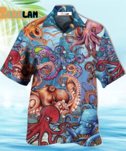 Octopus In The Ocean Want To Play Hawaiian Shirt