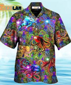 Octopus Life Is Better With An Octopus Fullcolor Nice Style Hawaiian Shirt