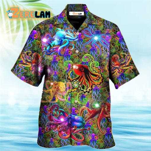 Octopus Life Is Better With An Octopus Fullcolor Nice Style Hawaiian Shirt