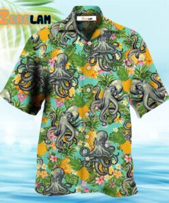 Octopus Tropical Peace Life Style Hawaiian Shirt