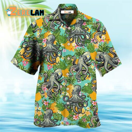 Octopus Tropical Peace Life Style Hawaiian Shirt