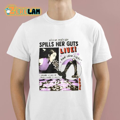 Olivia Rodrigo Spills Her Guts Live Shirt