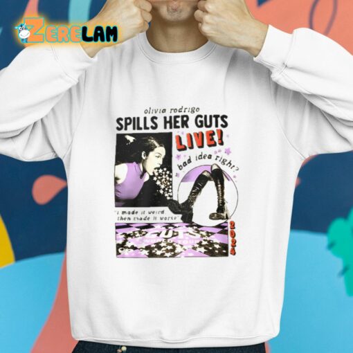 Olivia Rodrigo Spills Her Guts Live Shirt