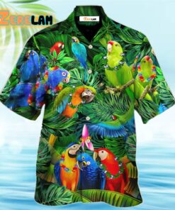 Parrot Couple Love Happiness Hawaiian Shirt