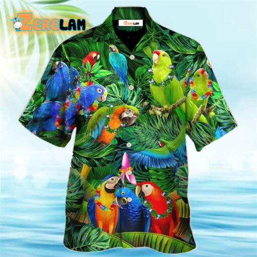 Parrot Couple Love Happiness Hawaiian Shirt