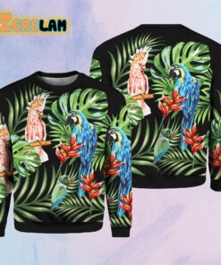 Parrot Tropical Christmas Ugly Sweater